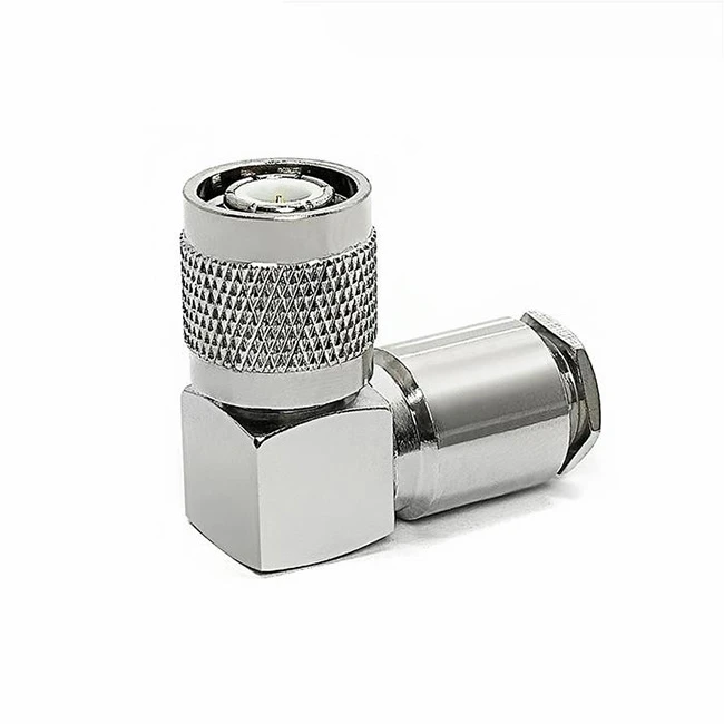TNC Male Connector Right Angle For RG58 LMR195 Clamp Type TNC-JW3 TNC Male Connector Right Angle For RG58 LMR195 Clamp Type TNC-JW3
